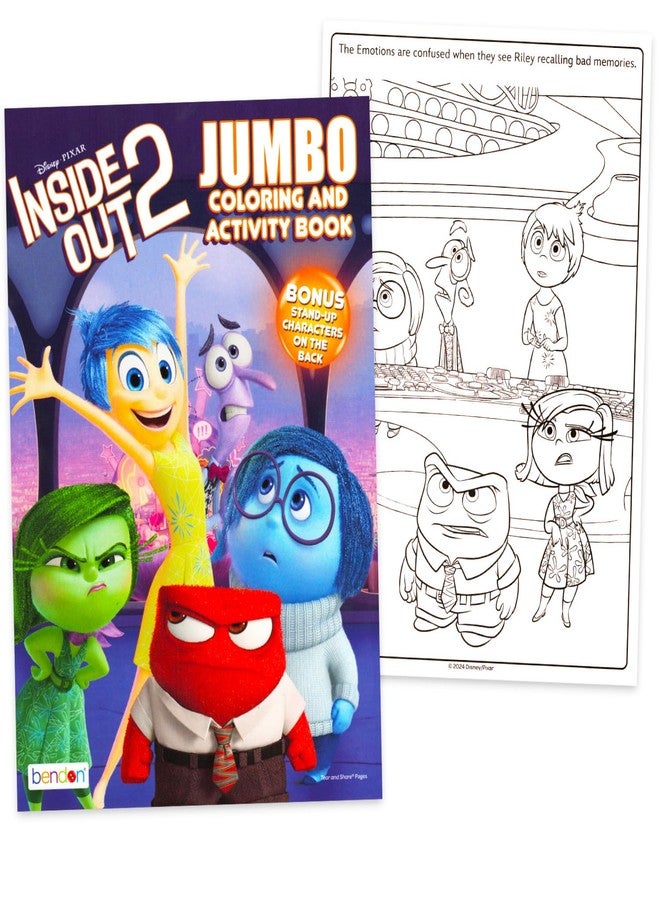 Disney Pixar Inside Out Disney Coloring and Activity Book 2 Books Filled with Stickers, Posters, Coloring Activities - Image 3